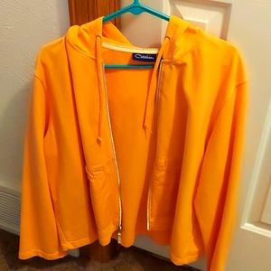 Catalina sweat jacket.  Size XL in orange color.